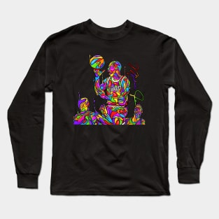 BASKETBALLART - jordan watercolor Long Sleeve T-Shirt